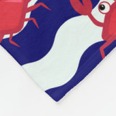 Couverture Polaire Joyeux Motif de crabes (Coin)