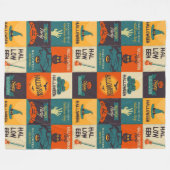 Couverture Polaire Joyeux Motif d'Halloween (Devant (Horizontal))