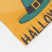 Couverture Polaire Joyeux Motif d'Halloween (Coin)
