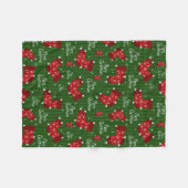 Couverture Polaire Joyeux Motif Noël Rouge Blanc Et Vert (Devant (Horizontal))