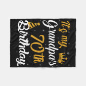 Couverture Polaire Joyeux My Grandpas 70e anniversaire 1955 70 ans (Devant (Horizontal))