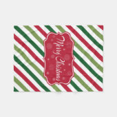 Couverture Polaire Joyeux Noël (Devant (Horizontal))