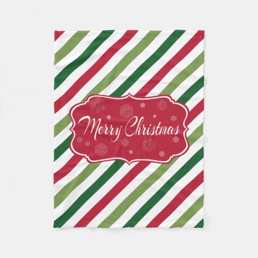 Couverture Polaire Joyeux Noël (Devant)