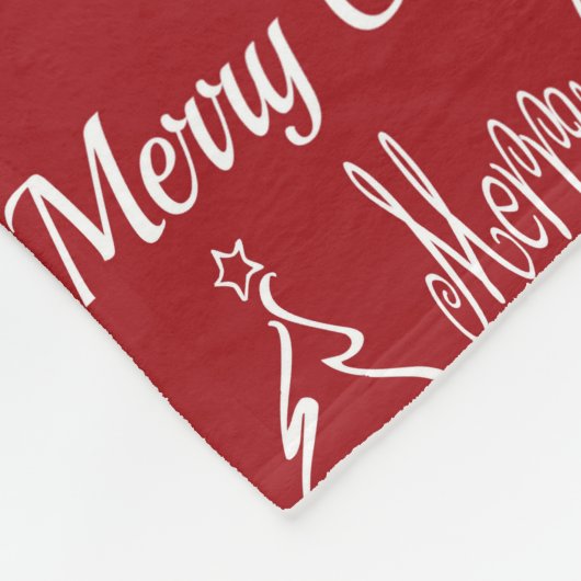 Couverture Polaire Joyeux Noël (Coin)