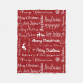 Couverture Polaire Joyeux Noël (Devant)