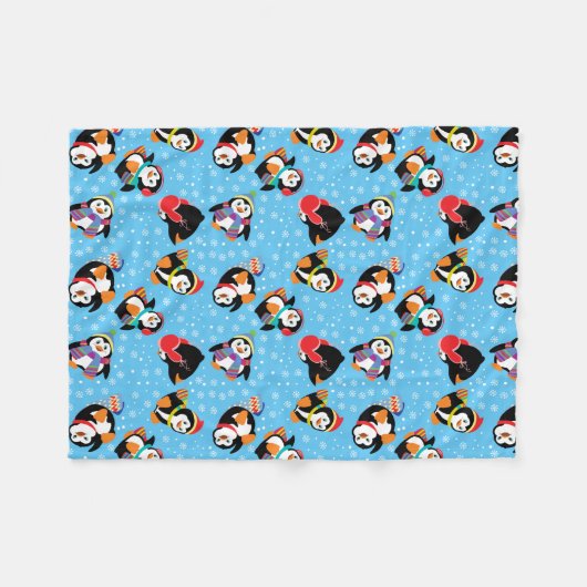 Couverture Polaire Joyeux Noël (Devant (Horizontal))