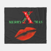 Couverture Polaire Joyeux Noël (Devant (Horizontal))