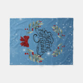 Couverture Polaire Joyeux Noël (Devant (Horizontal))