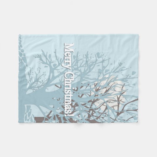 Couverture Polaire Joyeux Noël ! (Devant (Horizontal))