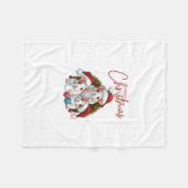 Couverture Polaire Joyeux Noël (Devant (Horizontal))