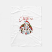 Couverture Polaire Joyeux Noël (Devant)