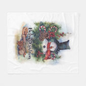 Couverture Polaire Joyeux Noël (Devant (Horizontal))