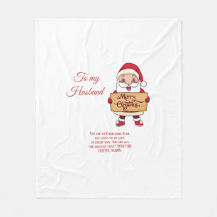 Couverture Polaire Joyeux Noël à mon mari