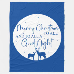 Couverture Polaire Joyeux Noël à tous et à tous une bonne nuit
