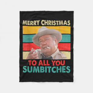 Couverture Polaire Joyeux Noël à tous les Sumes Style de Sweat Ugly