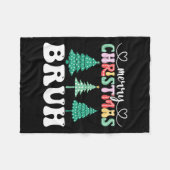 Couverture Polaire Joyeux Noël Bruh Noël Joyeux Noël Famille jumelée  (Devant (Horizontal))