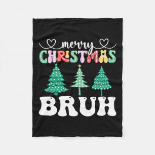 Couverture Polaire Joyeux Noël Bruh Noël Joyeux Noël Famille jumelée 