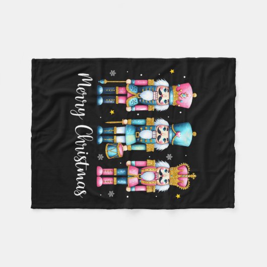 Couverture Polaire Joyeux Noël Casse-Noisette Ballet Festivals Hommes (Devant (Horizontal))