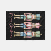 Couverture Polaire Joyeux Noël Casse-Noisette Ballet Festivals Hommes (Devant (Horizontal))