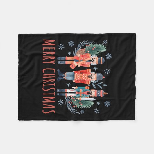 Couverture Polaire Joyeux Noël Casse-Noisette Ballet Festivals Hommes (Devant (Horizontal))