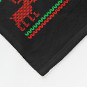 Couverture Polaire Joyeux Noël Chat plein de portée Pull dégueu Chri (Coin)