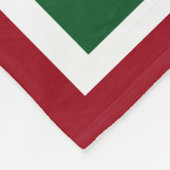 Couverture Polaire Joyeux Noël Corgi mignon Personnalisé Rouge Vert (Coin)