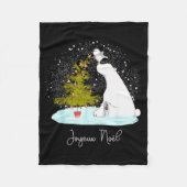Couverture Polaire Joyeux Noël - Cute Lar Bear Penguin Christmas (Devant)