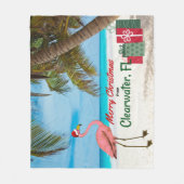 Couverture Polaire Joyeux Noël de Clearwater, FL (Devant)