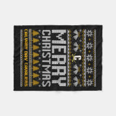 Couverture Polaire Joyeux Noël des femmes du Calvaire (Devant (Horizontal))