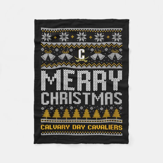 Couverture Polaire Joyeux Noël des femmes du Calvaire (Devant)