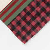 Couverture Polaire Joyeux Noël d'hiver Nom de famille w Deer (Coin)