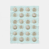 Couverture Polaire Joyeux Noël Dollar de sable Turquoise Motif (Devant)