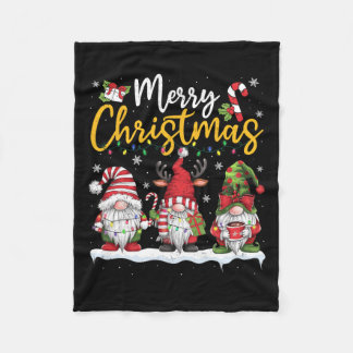 Couverture Polaire Joyeux Noël Gnomes Lover Xmas Famille Hommes Femme