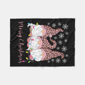 Couverture Polaire Joyeux Noël Gnomes Xmas Famille Gnomes Aime-moi (Devant (Horizontal))