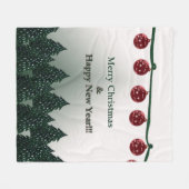 Couverture Polaire Joyeux Noël, Joyeux Noël du Nouvel An (Devant (Horizontal))