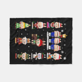 Couverture Polaire Joyeux Noël Labubu Lover Cute Labubu Les Monstres  (Devant (Horizontal))