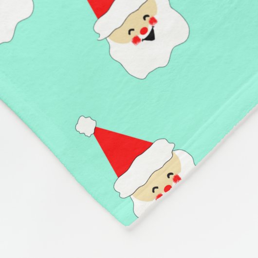 Couverture Polaire joyeux noël milieu du siècle moderne santa claus (Coin)