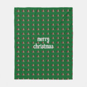 Couverture Polaire Joyeux Noël Moderne & Élégant (Devant)