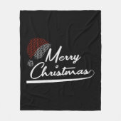 Couverture Polaire Joyeux Noël Noël présent Père Noël (Devant)