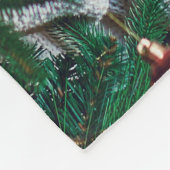 Couverture Polaire Joyeux Noël Nom personnalisé et photo (Coin)