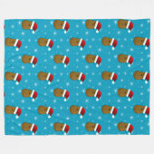 Couverture Polaire Joyeux Noël Patate (Devant (Horizontal))