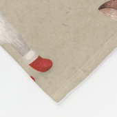 Couverture Polaire Joyeux Noël Père Noël Et Amis (Coin)