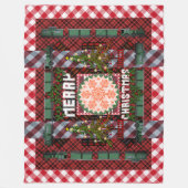 Couverture Polaire Joyeux Noël Pique-nique Parade (Devant)