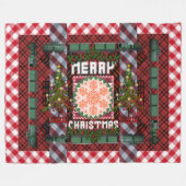 Couverture Polaire Joyeux Noël Pique-nique Parade (Devant (Horizontal))