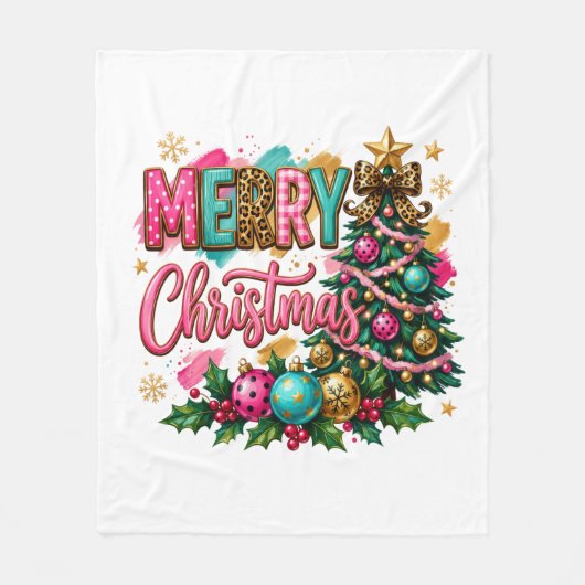 Couverture Polaire Joyeux Noël prépa (Devant)