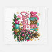 Couverture Polaire Joyeux Noël prépa (Devant (Horizontal))