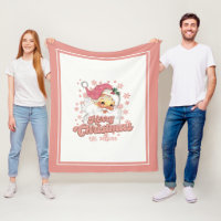Joyeux Noël Retro Typographie Père Noël Pink Casqu