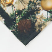 Couverture Polaire joyeux noël script moderne 3 photos collage (Coin)