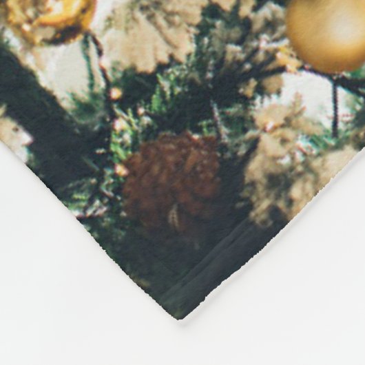 Couverture Polaire joyeux noël script moderne 3 photos collage (Coin)