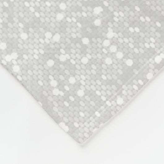 Couverture Polaire Joyeux Noël Sparkling Red Snowflakes (Coin)